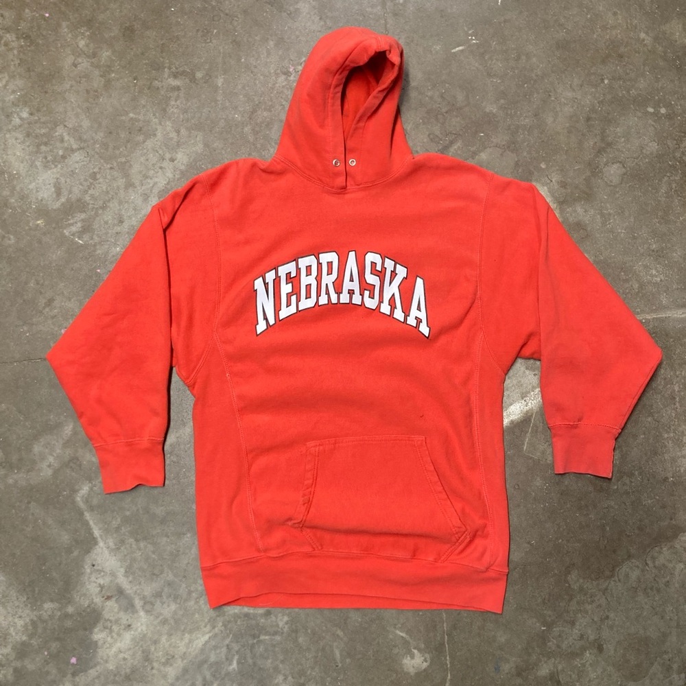 9-ounce Steve and Barry’s Red Nebraska Hoodie size large
